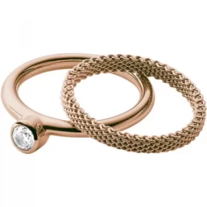 Ladies Skagen Rose Gold Plated Size K Elin Ring