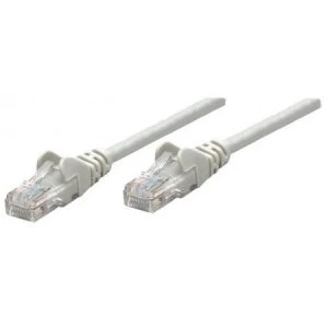 Intellinet Network Patch Cable Cat6 50m Grey Copper U/UTP PVC RJ45 Gold Plated Contacts Snagless Booted Polybag