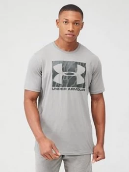 Urban Armor Gear Camo Boxed Logo T-Shirt - Green, Size 2XL, Men