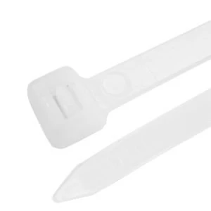 BQ White Cable Ties L200mm Pack of 200