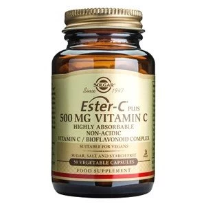 Solgar Ester C Plus 500 mg Vitamin C Vegetable Capsules 50 vegicaps