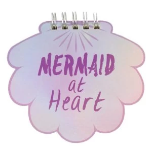Mermaid Shell Iridescent Spiral Notebook