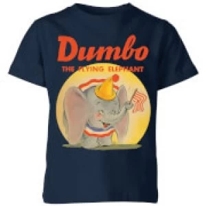 Dumbo Flying Elephant Kids T-Shirt - Navy - 7-8 Years - Navy