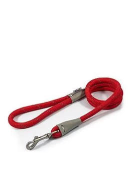 Ancol Viva Rope Slip Lead - 1.07M X 12Mm (Reflective Red)