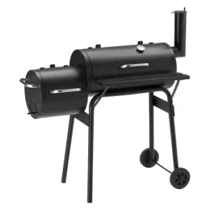 Neo Direct Large Charcoal Barrel Smoker Barbecue BBQ - Black