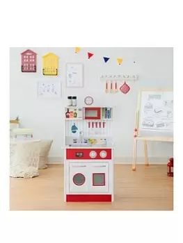 Teamson Kids Little Chef Madrid Classic Play Kitchen - Red / White