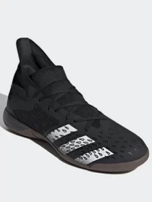 adidas Predator Freak.3 Indoor Boots, Black/White, Size 7.5, Men