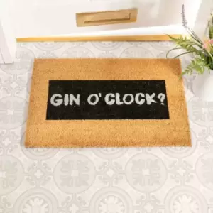 Artsy Doormats Gin O'clock Glitter Doormat