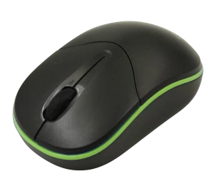 Silvertec QB110 Wireless Mouse- Green/Black