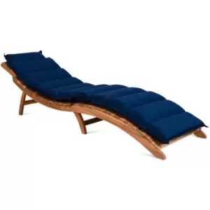 Lounger Pad Water-Repellent Including Pillow Pad Lounger Cushion Swing Lounger Garden Pillows Blue - Detex