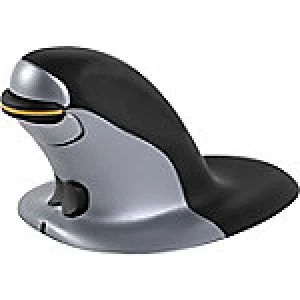 Fellowes Medium Wireless Vertical Mouse Penguin Black, Silver