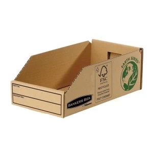 Bankers Box by Fellowes Earth Series 147mm Parts Bin Corrugated Fibreboard Packed Flat Pack of 50