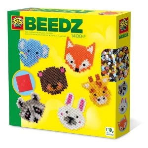SES Creative Beedz Childrens Iron-on Beads Cute Animals Mosaic Kit Activity Set