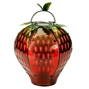 Smart Solar Funky Fruit Strawberry Lantern Red