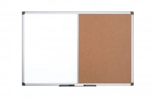 Bi-Office Maya Aluminium Frame Combo Board 180x120cm