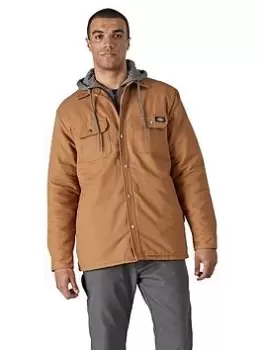 Dickies Duck Shirt Jacket, Brown Size XL Men