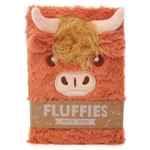 Higland Coo Fluffies Cow Notepad/Notebook