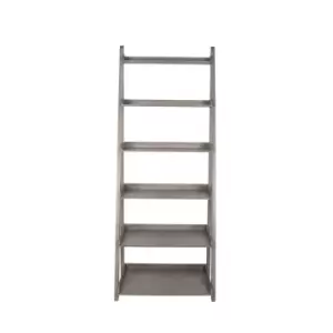 Metz 6-Tier Pine Wood Bookcase Taupe
