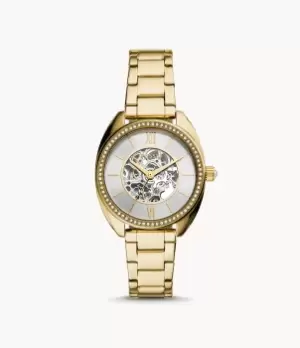 Fossil Women Vale Automatic Gold-Tone Stainless Steel Watch