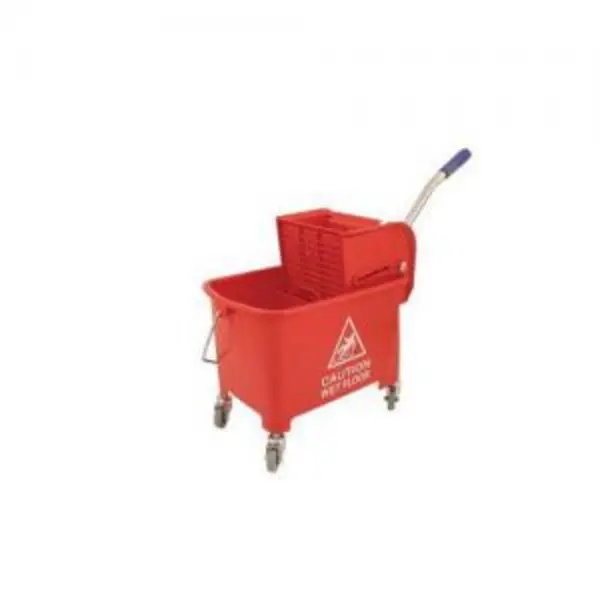 Mobile Mop Bucket with Wringer - Red