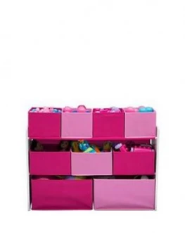 Deluxe Toy Organiser- White/Pink