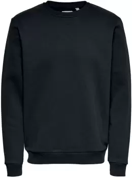 ONLY and SONS Ceres Life Crew Neck Sweatshirt black