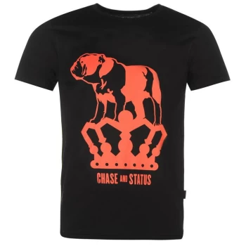 Official Chase and Status T Shirt Mens - Black