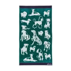 Joules Dogs of Welland Hand Towel, Green