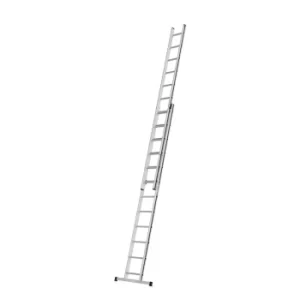 Hymer 700462499 Black Line Square Rung Extension Ladder 2 x 12 Tread