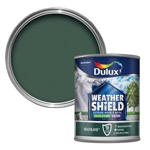 Dulux Weathershield Exterior Quick Dry Heathland Satin Paint 750ml