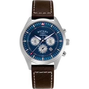 Rotary Blue And Brown 'Horizon' Chronograph Sports Watch - HGS00010/05