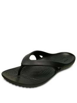 Crocs Kadee Flip Flop, Black, Size 7, Women