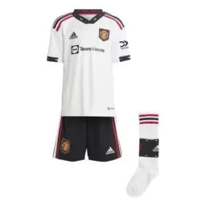 adidas Manchester United Away Minikit 2022 2023 Juniors - Red
