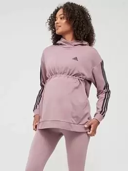 adidas Maternity Hoodie - Light Red, Light Red Size XL Women