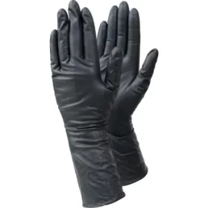 Tegera Disposable Gloves, Black, Nitrile, Powder Free, Smooth, Size 11, PK-50