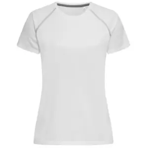 Stedman Womens Active Raglan T-Shirt (M) (White)