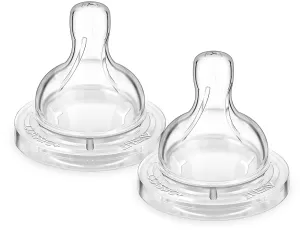 Avent 6M Silicone Teat x2