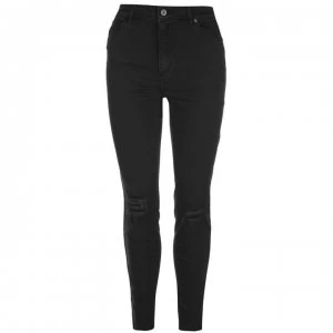 Abrand High Skinny Jeans - Buster Black