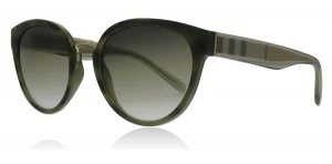 Burberry BE4249 Sunglasses Striped Green 3659E1 53mm