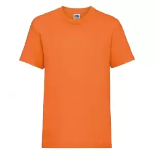 Fruit Of The Loom Childrens/Kids Unisex Valueweight Short Sleeve T-Shirt (7-8) (Orange)