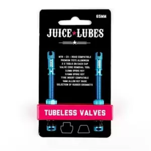Juice Lubes Tubeless Valves, 65mm, Teal - Green