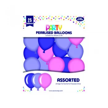 Party Balloons PinkPurple Pack of 6 12924-P-1