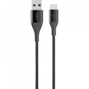 Belkin USB 2.0 Cable [1x USB-C plug - 1x USB 2.0 connector A] 1.20 m Black Duplex use connector, highly flexible