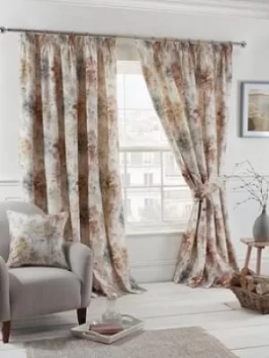 Woodland Lined Pencil Pleat Curtains
