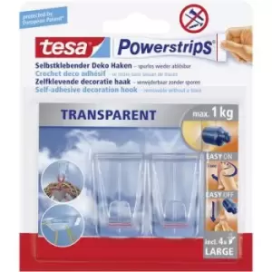 tesa POWERSTRIPS Tesa 58813-0-0 Powerstrips (1 Bag) Transparent Content: 2 pc(s)