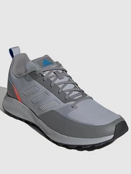 adidas Runfalcon 2.0 Trail - Grey/White, Size 11, Men