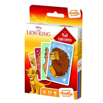 Shuffle Disney Lion King 4-in-1 Card Game Pack of 12 108548998