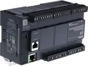 Schneider Electric Modicon M221 PLC CPU - 24 Inputs, 16 Outputs, Digital, Mini USB Interface
