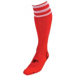 PT 3 Stripe Pro Football Socks LBoys Red/White