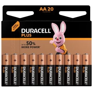 Duracell Plus Power AA Batteries 20 Pack